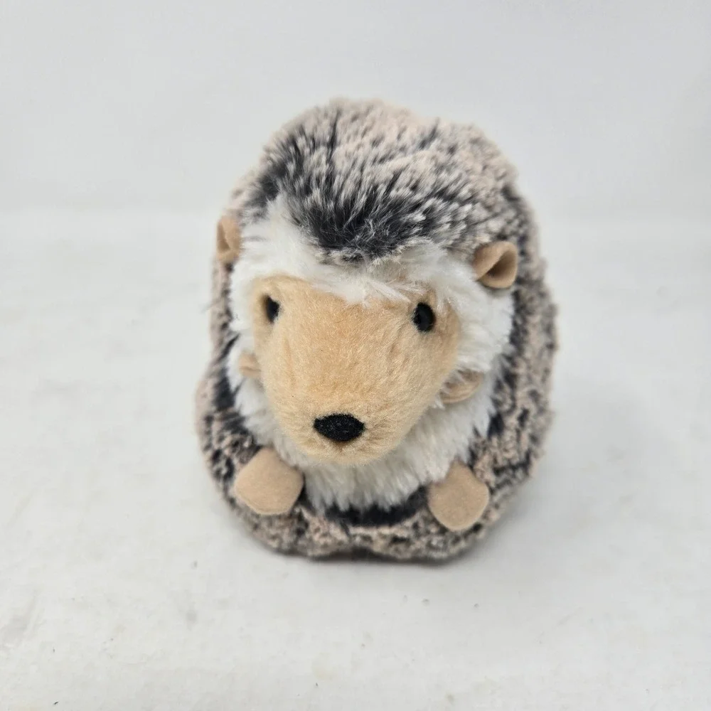 Douglas Spunky Hedgehog Plush Stuffed Animal Salt and Pepper Gray Tan‎ 4101